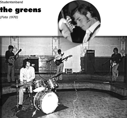 Studentenband the greens, Foto 1970